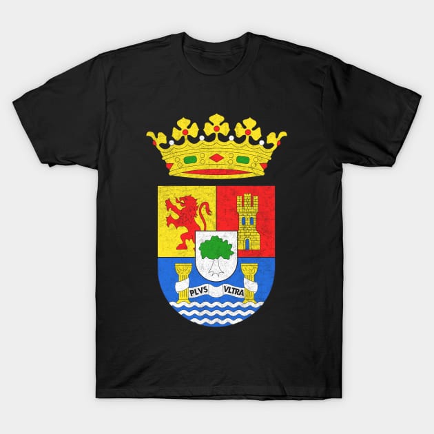 Extremadura / Vintage Style Spanish Flag Design T-Shirt by DankFutura